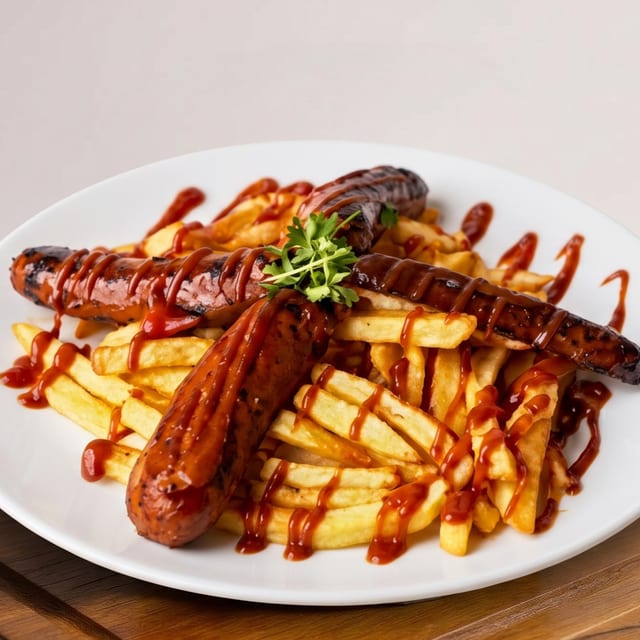 Currywurst Plate.