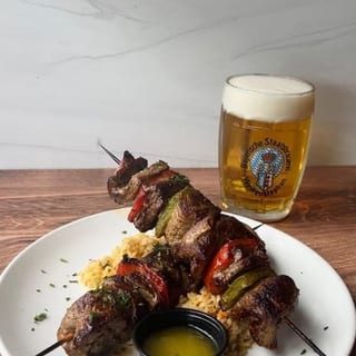 Drunken Steak Skewers